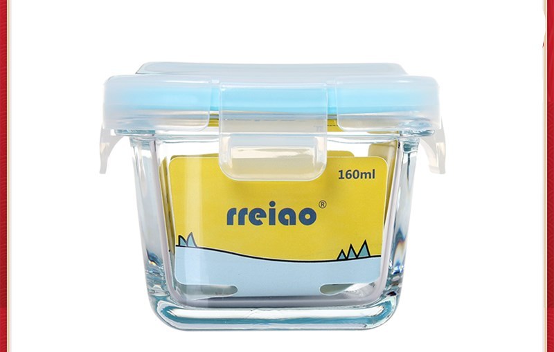 RREIAO BPA-free infant food box for safe baby food storage – portable supplement container for snacks or puree.
