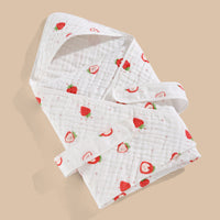 Cotton Gauze Blanket Hooded Keep Warm