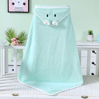 "Coral Fleece Baby Bath Towel Bathrobe with hood for newborns and toddlers"

