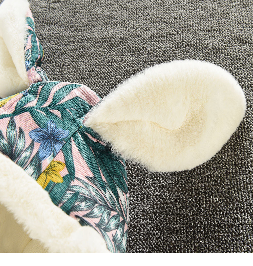 Winter Padded Quilted Baby Onesies