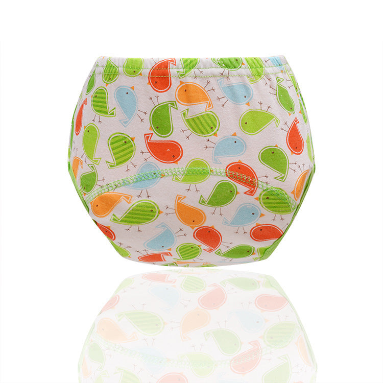 Baby Pull-ups Baby Breathable Bulky Underpants Diaper Training Pant Training Pants Printed Cloth Diapers