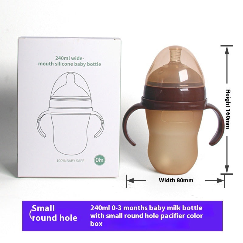 Simple And Portable Baby Weaning Tool Silicone Bottle