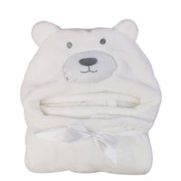 "Soft baby hooded bath towel and children's blanket in cotton fabric"

