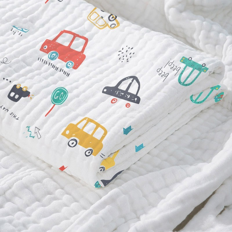 "Baby Cotton Super Soft Absorbent Gauze Bath Towel for newborns and toddlers"

