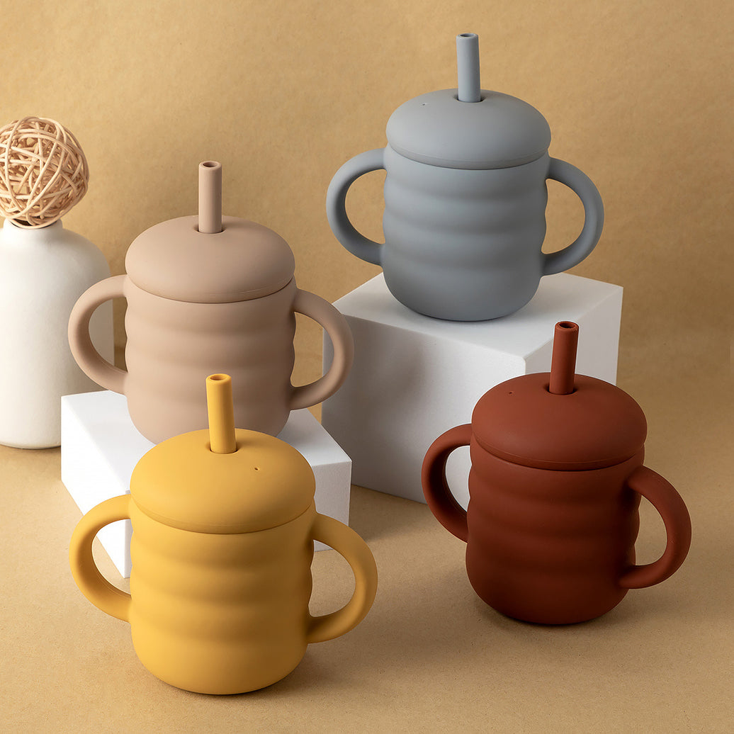 Baby Silicone Sippy Cup BPA-Free Portable Storage Snac