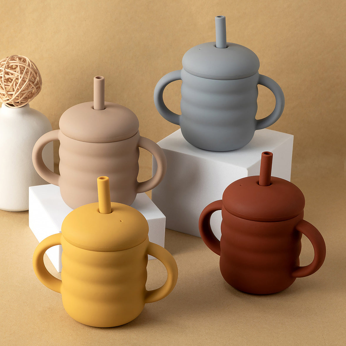 Baby Silicone Sippy Cup BPA-Free Portable Storage Snac