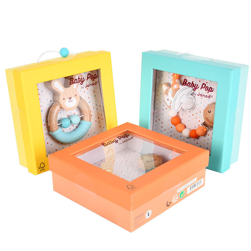 Baby Soothing Bear Hand Rattles Teething And Chewing