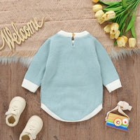 Infant Bunny Jacquard Triangle Rompers Romper