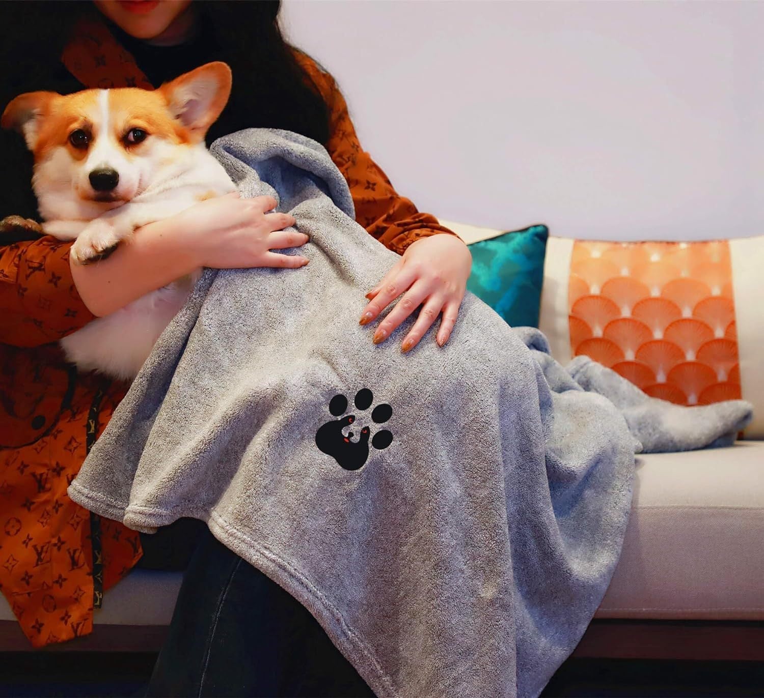 Super Absorbent Dog Bath Towels For Fast Drying - Soft Microfiber Towel For Dogs And Cats