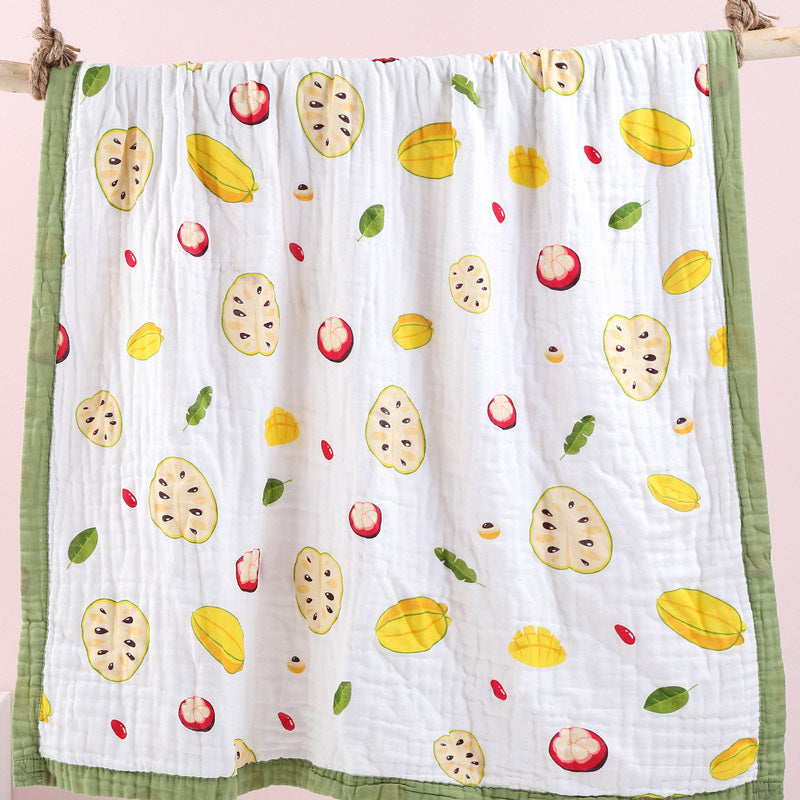 6-layer cotton baby gauze bath towel and blanket – soft, breathable, and perfect for newborns and toddlers.
