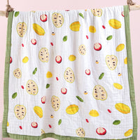 6-layer cotton baby gauze bath towel and blanket – soft, breathable, and perfect for newborns and toddlers.
