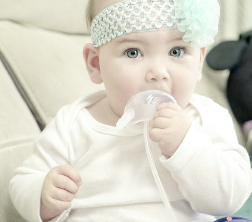 Milk-like Weaning Separated Long Straw Baby Bottle