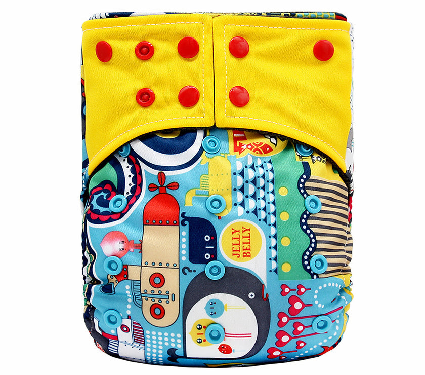 New square head bamboo charcoal fiber cloth diapers