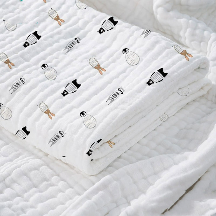 "Baby Cotton Super Soft Absorbent Gauze Bath Towel for newborns and toddlers"

