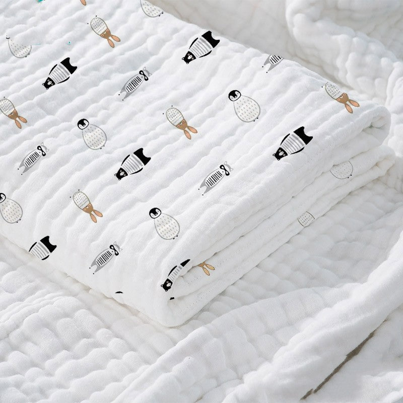 "Baby Cotton Super Soft Absorbent Gauze Bath Towel for newborns and toddlers"

