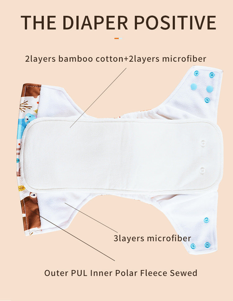 Waterproof Washable Reusable Cloth Diapers