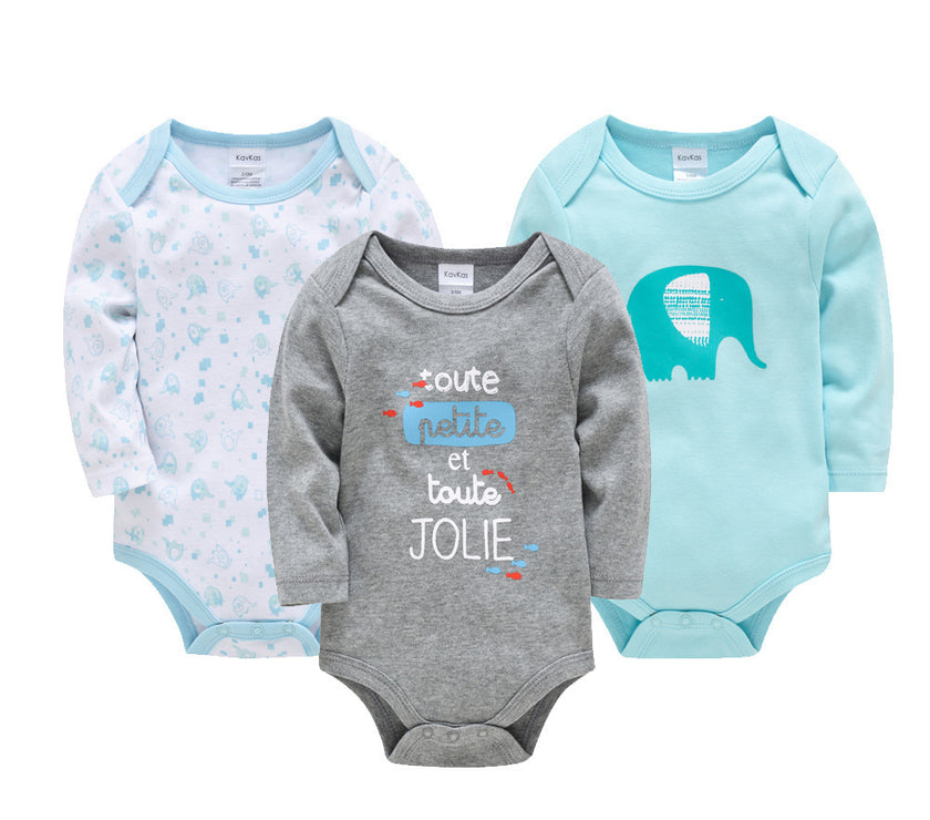 Spring and autumn baby onesies