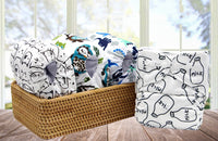 Cute Cartoon Printed Baby Cloth Diapers