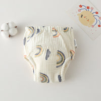 Gauze Cotton Baby's Ring Urine Training Training Pants Gauze Diaper Pants Waterproof Diaper Pure Cotton Diaper Pants