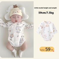 Baby Rompers Spring And Autumn Boneless Class A Pure Cotton Rompers