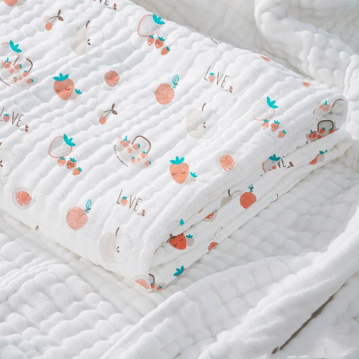 "Baby Cotton Super Soft Absorbent Gauze Bath Towel for newborns and toddlers"

