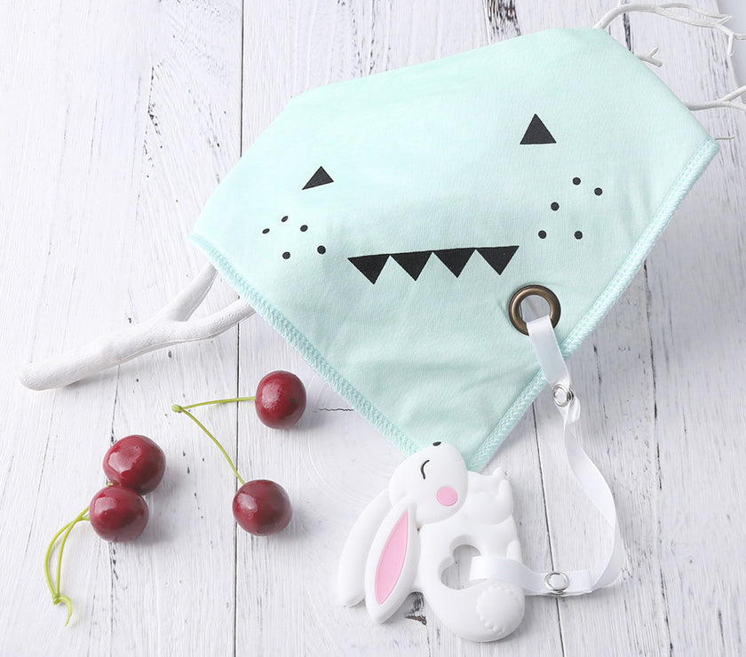 Cotton Bibs Burp Silicone Bib