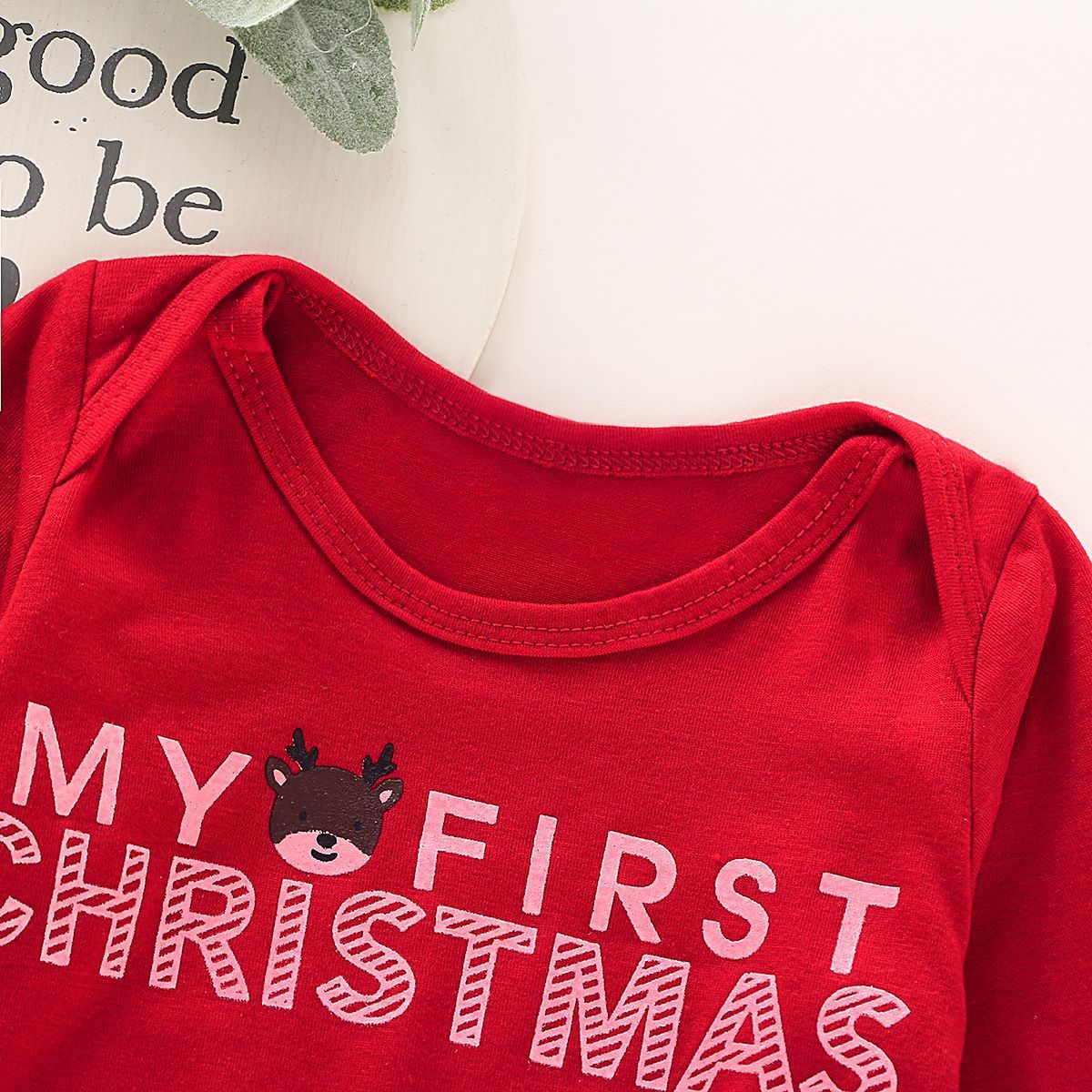 Letter print one-piece romper romper