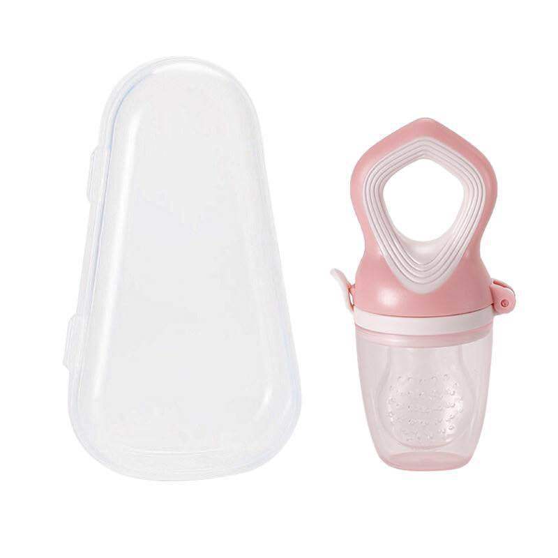 Baby food supplement feeder for newborns with soft silicone for feeding fruits and vegetables safely.
