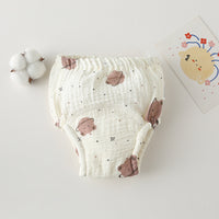 Gauze Cotton Baby's Ring Urine Training Training Pants Gauze Diaper Pants Waterproof Diaper Pure Cotton Diaper Pants