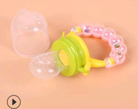 Doodle hazelnut bite bite pacifier food grade silicone food supplement baby fruit and vegetable music rattle
