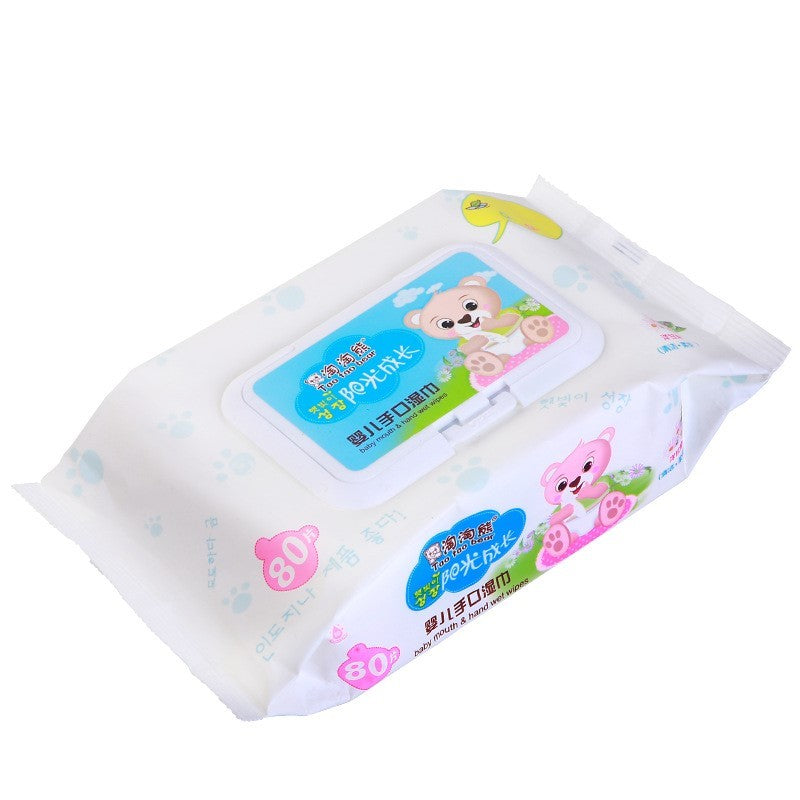 Wet wipes baby 80 pumping baby wipes with lid