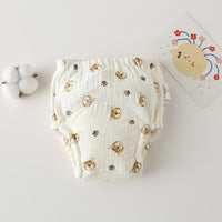 Gauze Cotton Baby's Ring Urine Training Training Pants Gauze Diaper Pants Waterproof Diaper Pure Cotton Diaper Pants