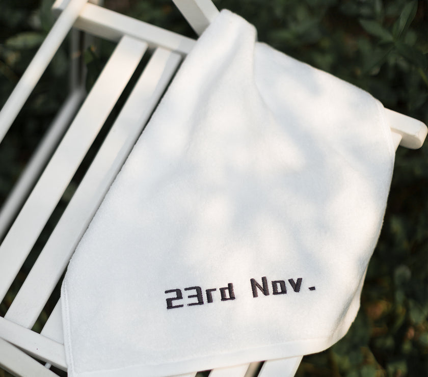 Customized Towels With Birthday Embroidery