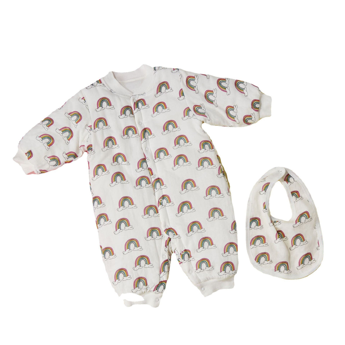 Cotton Yarn Cotton Baby Split Leg Onesies To Keep Warm