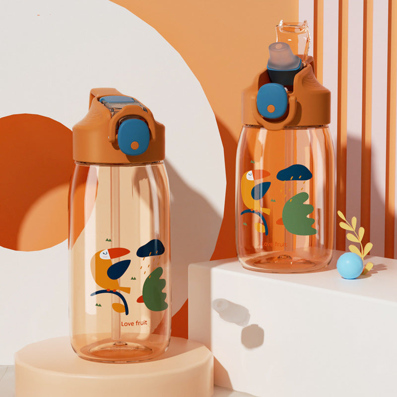 Cute Plastic Mico Straw Sippy Cup