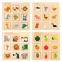 Wooden Montessori Teaching Aids Logical Thinking Puzzle Educational Toys
