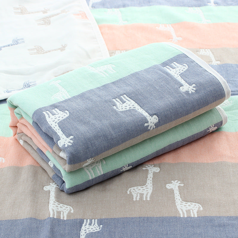 "Six-layer gauze baby towel quilt for toddlers in soft cotton fabric"

