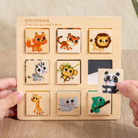 Wooden Montessori Teaching Aids Logical Thinking Puzzle Educational Toys