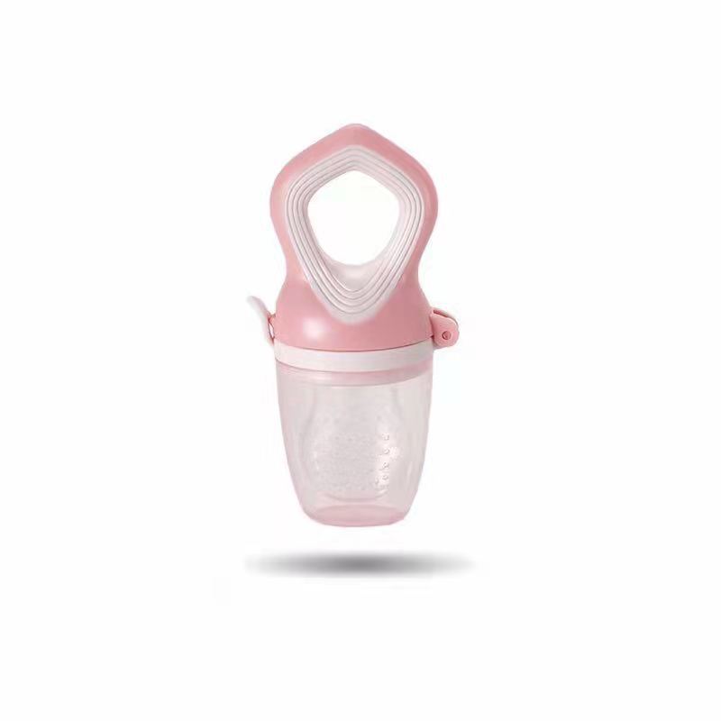Baby food supplement feeder for newborns with soft silicone for feeding fruits and vegetables safely.
