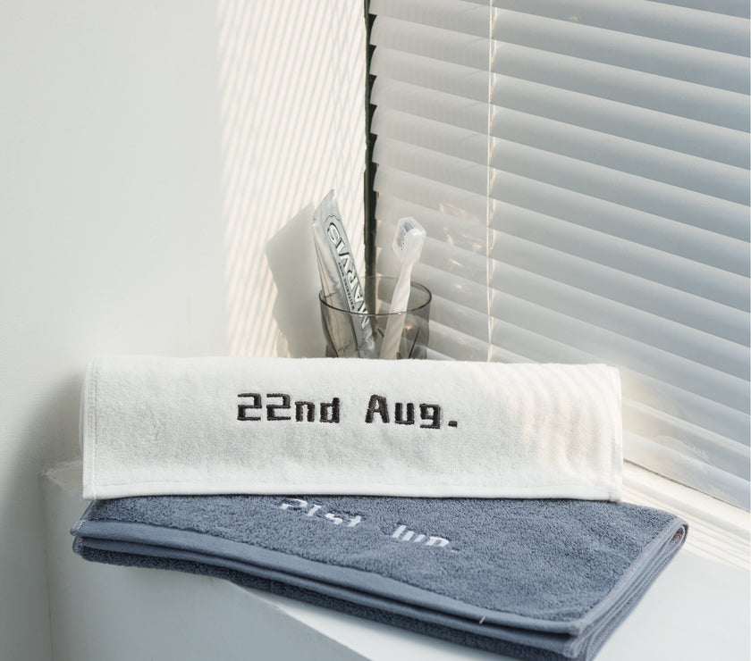 Customized Towels With Birthday Embroidery