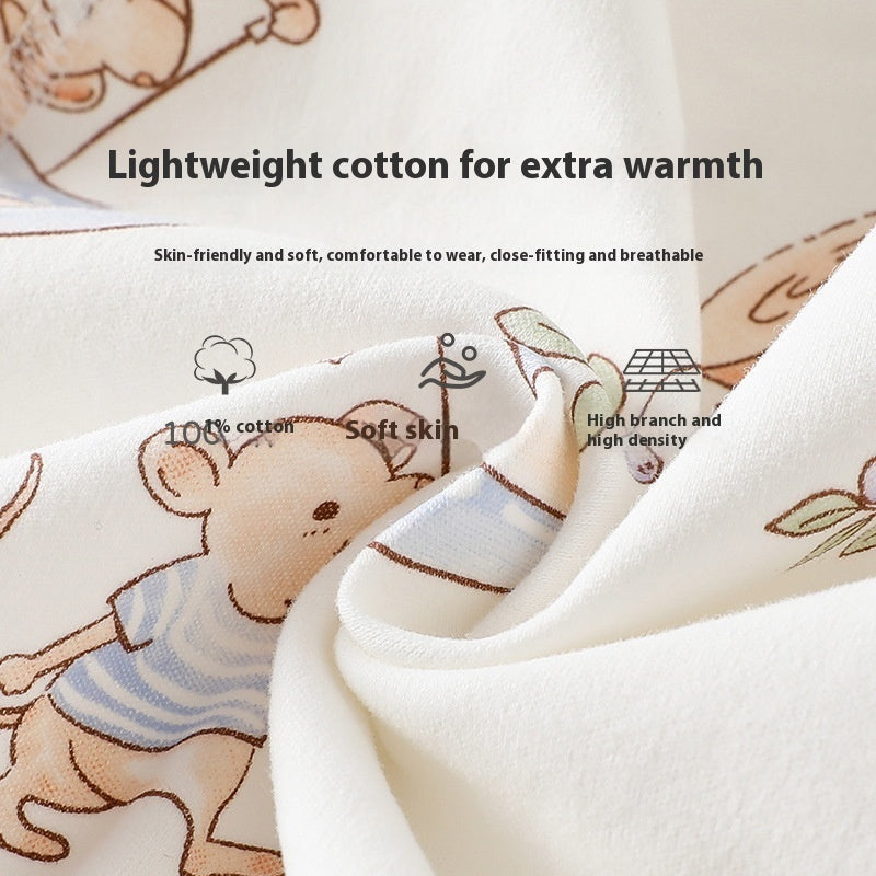 Baby Rompers Spring And Autumn Boneless Class A Pure Cotton Rompers