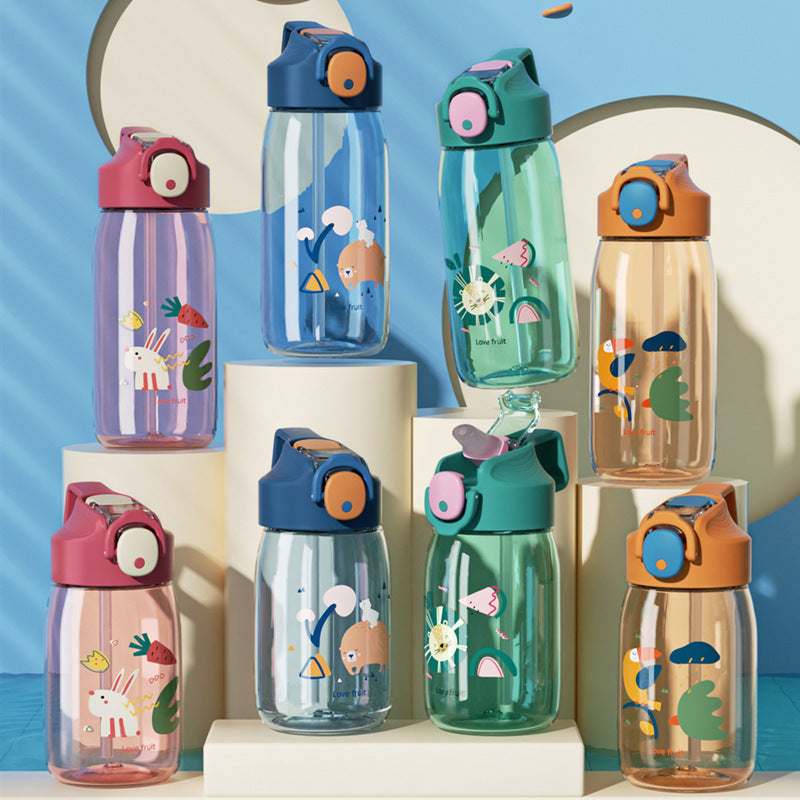 Cute Plastic Mico Straw Sippy Cup