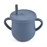 Children's Silicone Straw Drinking Cups Leakproof Baby Learning Drinking Cups Baby Training Straws Cups