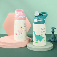 Children's 316 Stainless Steel Baby Sippy Straw Thermal Insulation Cup Sports Gift Kettle