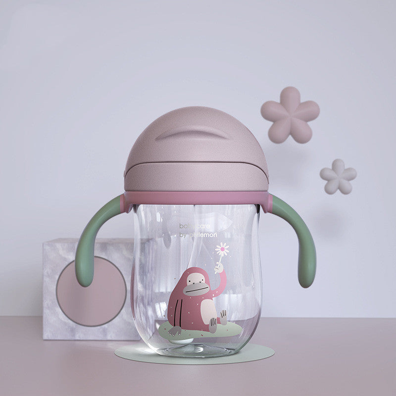 Baby Learn To Drink Cup Dual-use Anti-choke Sippy With Handle
