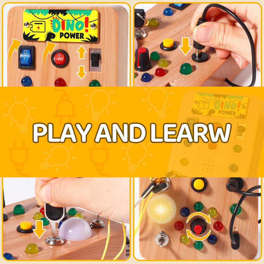 Montessori Early Education Led Lamp Holder Educational Luminous Toys