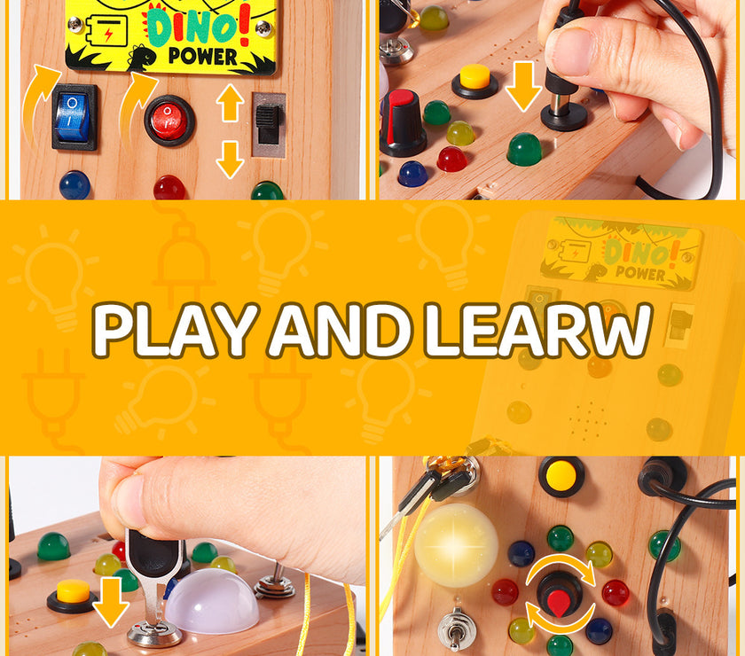 Montessori Early Education Led Lamp Holder Educational Luminous Toys