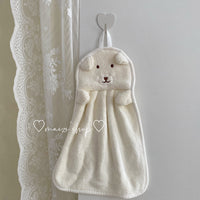 Towels Can Hang Coral Fleece Absorbent Towels To Wipe Face Bathroom Children