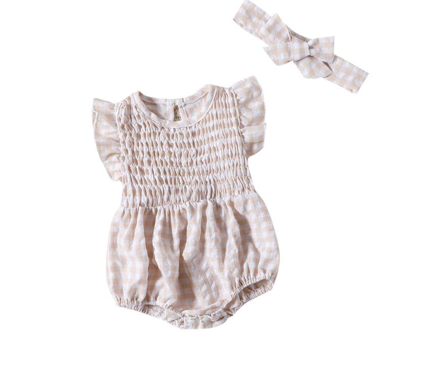 Baby Girl Solid Color Baby Sleeveless Triangle Rompers Romper