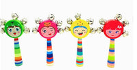 Wooden Baby Rattles, Bed Bells, Early Education Bell Toys